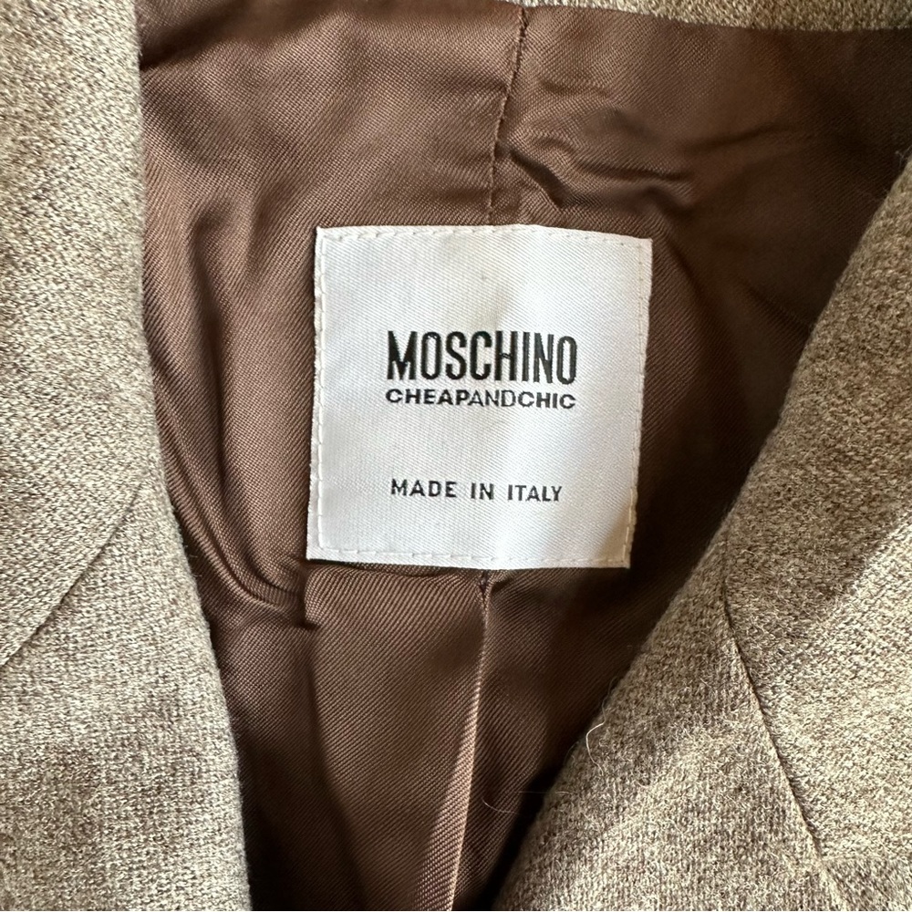 Moschino Cheap & Chic Wool Belted Blazer Jacket - Picture 3 of 7